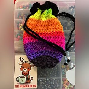 Rainbow Drawstring Bag 💀keep out💀